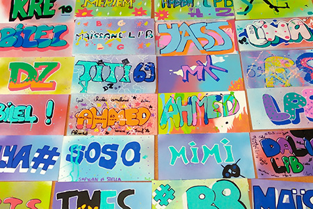 atelier prnom graffiti